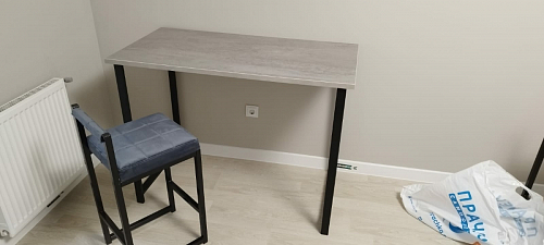 Барная стойка Дилан Лофт 120х60х90 бетон фото покупателя 126