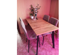 Стол Тринити Лофт 120 32 мм бетон / черный матовый фото покупателя 128