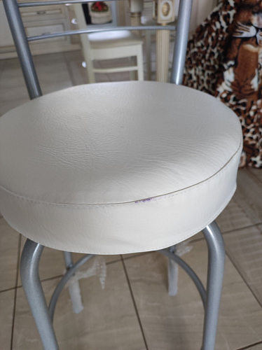 Барный стул Kuroda белый мрамор / светлый мусс фото покупателя 2