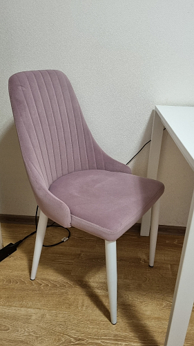 Стул на металлокаркасе Kora beige / black фото покупателя 12