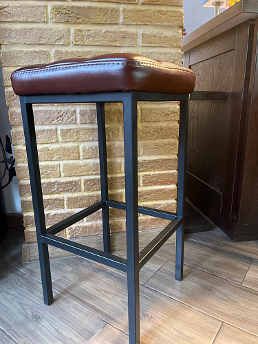 Барный стул Лофт ткань канди грей / черный матовый фото покупателя 123