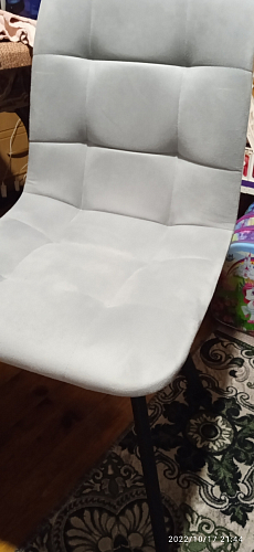 Стул на металлокаркасе Чилли синяя ткань / белый фото покупателя 897