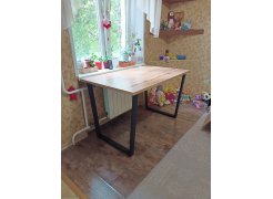 Стол Лота Лофт 140 25 мм юта / белый матовый фото покупателя 921