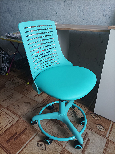 Компьютерное кресло Kiddy салатовое ткань (сетка) фото покупателя 41