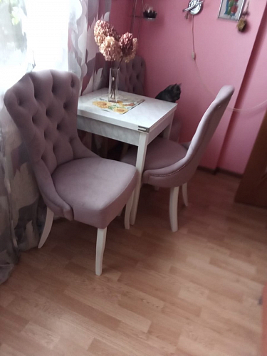 Деревянный стул Милано 1 бежевый / белый фото покупателя 58