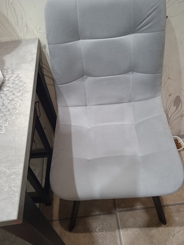 Стул на металлокаркасе Чилли черный / зеленый фото покупателя 881