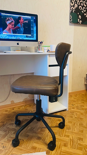 Компьютерное кресло Slim/Слим искусственная кожа grey серый фото покупателя 5