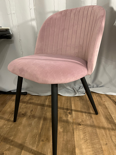 Стул на металлокаркасе Gabi dark beige / black / silver фото покупателя 708