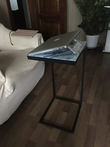 Журнальный столик Геркулес серый мрамор фото покупателя 5