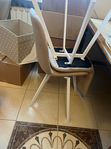 Стул на металлокаркасе Чилли бирюзовый / черный фото покупателя 1378