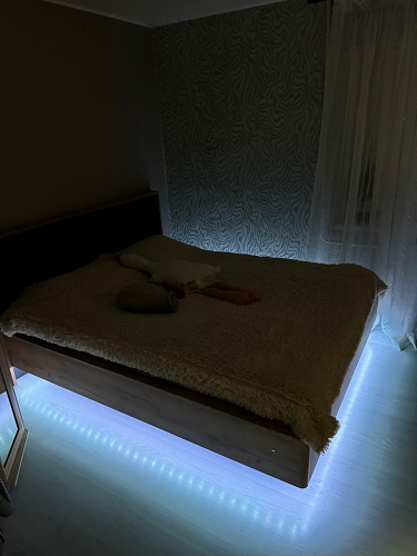 Двуспальная кровать Клауд 160х200 парящая дуб крафт золотой / антрацит фото покупателя 440