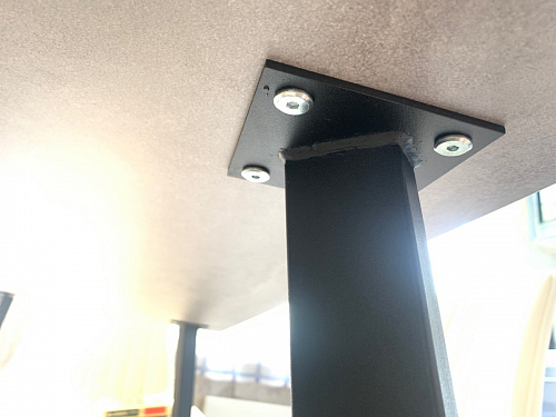 Стол Тринити Лофт 120 32 мм дуб галифакс табако / черный матовый фото покупателя 20