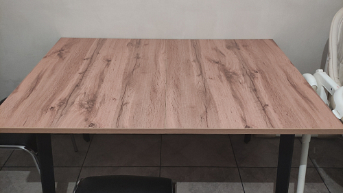 Стол Тринити Лофт 120 32 мм дуб галифакс табако / черный матовый фото покупателя 515