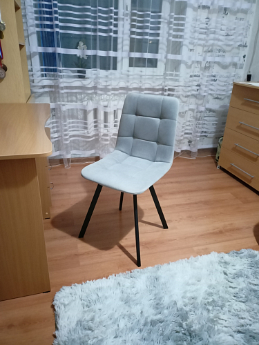 Стул на металлокаркасе Чилли бирюзовый / черный фото покупателя 1189