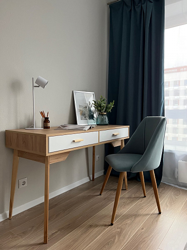 Стул на металлокаркасе Morgan light blue / black фото покупателя 19