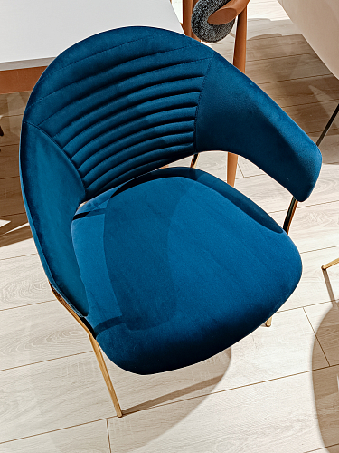 Кресло Turin велюр серый / черный из шоурума 6