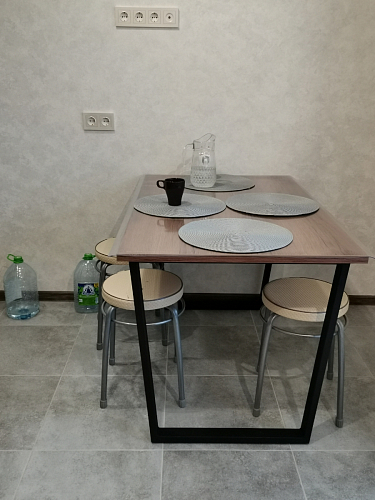 Деревянный стол Лота Лофт 140х80 черный матовый / бетон светлый фото покупателя 860