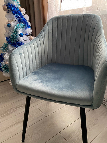 Стул на металлокаркасе Slam dark beige фото покупателя 34