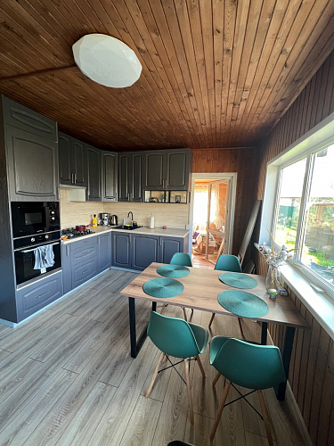 Деревянный стол Лота Лофт 140х80 черный матовый / бетон светлый фото покупателя 617