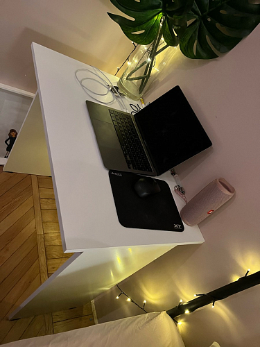 Стол письменный Kiwi белый - Уцененный экземпляр фото покупателя 15