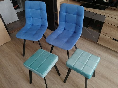 Комплект стульев Чилли 2 шт бежевый / черный фото покупателя 563