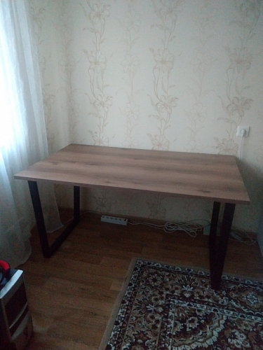 Деревянный стол Лота Лофт 140х80 дуб крафт табачный / черный матовый фото покупателя 846