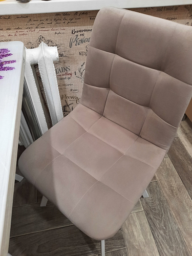 Стул на металлокаркасе Чилли К темно-серый (velutto 32) / черный фото покупателя 251