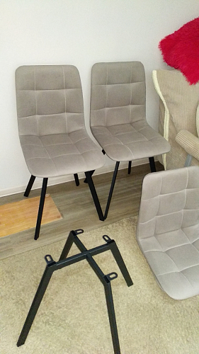 Стул на металлокаркасе Чилли бирюзовый / черный фото покупателя 1495