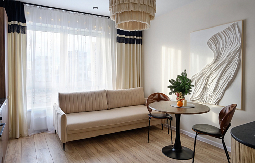 Стол Тулип 90х73 белый мрамор / золото фото покупателя 106