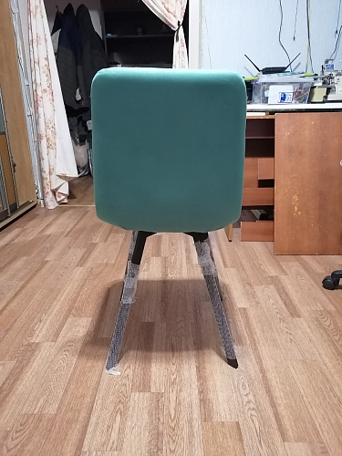 Стул на металлокаркасе Чилли светло-серый / белый каркас фото покупателя 10