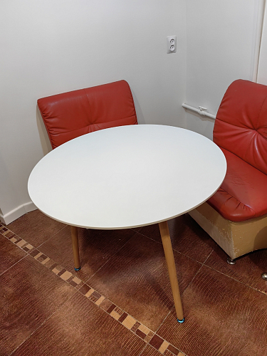 Стол Lorini 80 white / wood фото покупателя 4