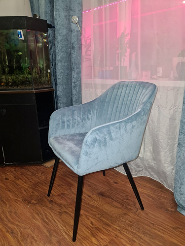 Стул на металлокаркасе Slam синий фото покупателя 73