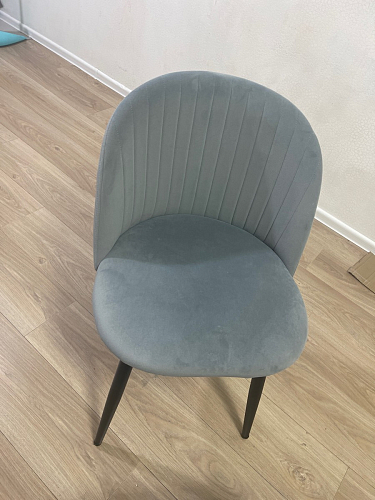 Стул на металлокаркасе Gabi 1 light blue / black / gold фото покупателя 711