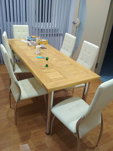 Стул на металлокаркасе Farini dark blue фото покупателя 5