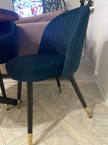 Стул на металлокаркасе Gabi latte / gold / black фото покупателя 939