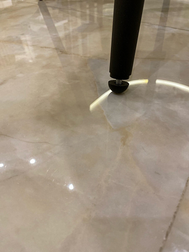 Стул на металлокаркасе Gabi 1 light blue / black / gold фото покупателя 702