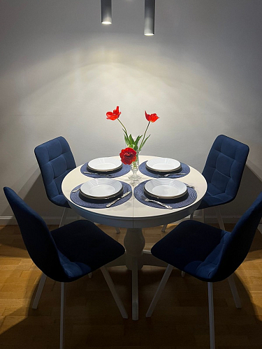 Стул на металлокаркасе Чилли зеленый / белый каркас фото покупателя 615