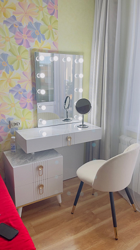 Стул на металлокаркасе Gabi dark beige / black / silver фото покупателя 69