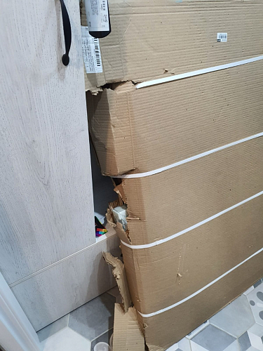 Письменный стол Битти Лофт 116х60х75 дуб делано светлый / белый матовый фото покупателя 78