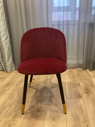 Стул на металлокаркасе Gabi 1 line light blue / black фото покупателя 76