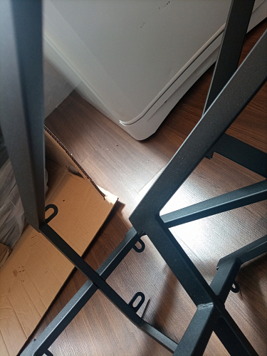 Обеденная группа Эделин темно-серый / дуб вотан / черный матовый фото покупателя 12