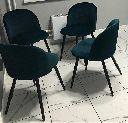 Стул на металлокаркасе Gabi 1 light purple / black фото покупателя 797