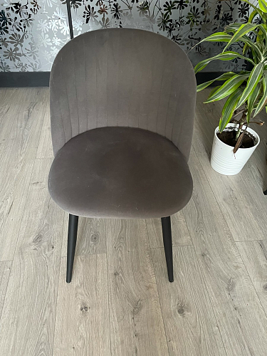 Стул на металлокаркасе Gabi 1 light purple / black / gold фото покупателя 64