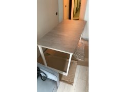 Стол Лота Лофт 140 25 мм юта / белый матовый фото покупателя 696