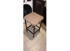 Барный стул Лофт кожзам темно-серый / черный матовый фото покупателя 212