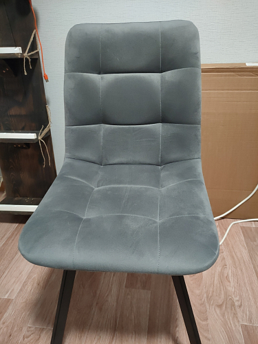 Стул на металлокаркасе Чилли черный / зеленый фото покупателя 1061