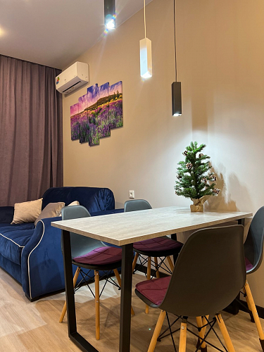 Деревянный стол Лота Лофт 140х80 черный матовый / бетон светлый фото покупателя 815