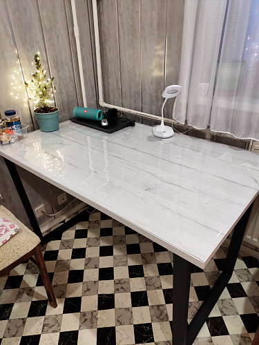 Деревянный стол Лота Лофт 120x75 дуб крафт табачный / черный матовый фото покупателя 925