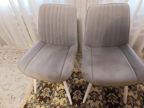 Стул на металлокаркасе Седа 360 К латте (velutto 08) / белый фото покупателя 72