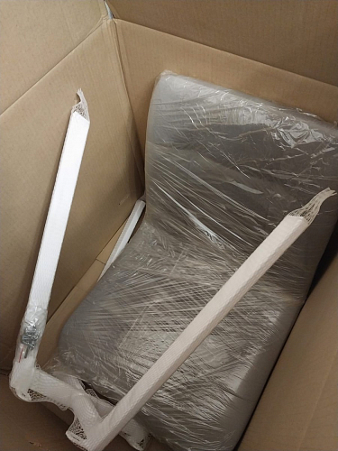 Стул на металлокаркасе Чилли К кирпичный / черный фото покупателя 103